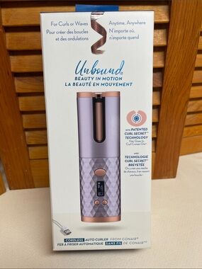Conair Unbound Cordless Auto Curler - Lavender and Rose Gold
